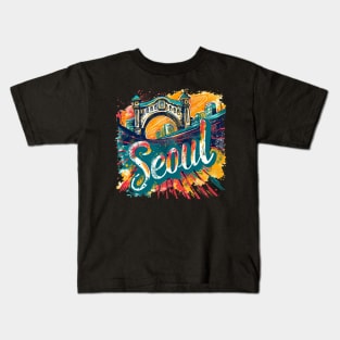 Seoul Retro South Korea t-shirt Kids T-Shirt